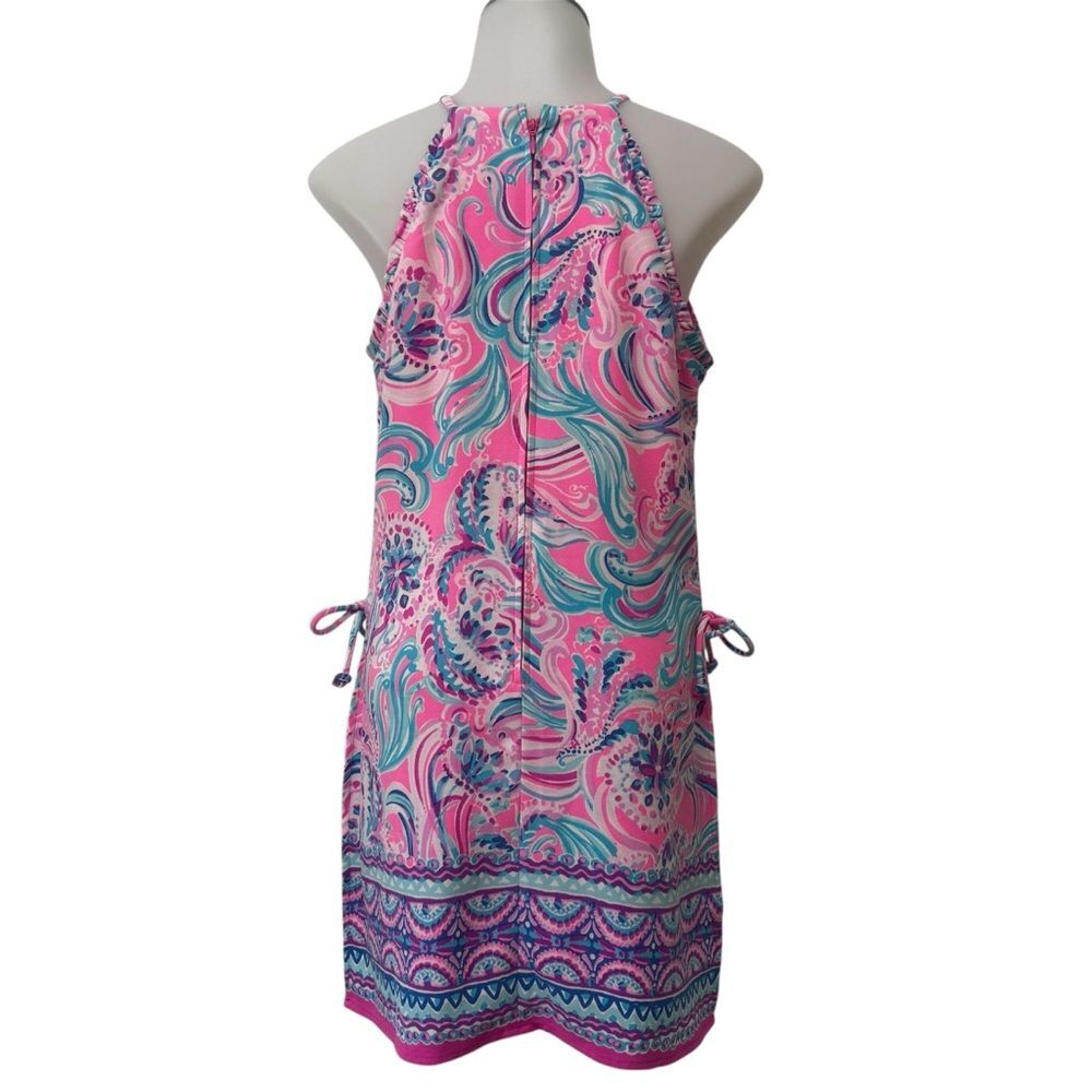 Lilly Pulitzer Pearl Romper in Don’t Be Jelly print Prosecco Pink - Picture 2 of 10